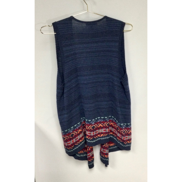 Women's Chaps Vest M/M Navy Multi - Picture 3 of 9